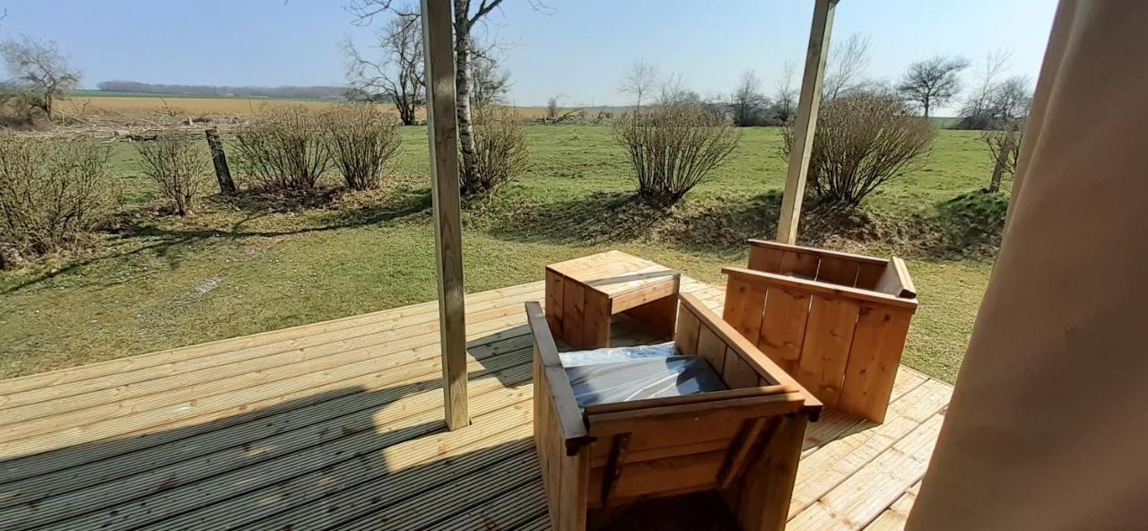 Tente Cabane Du Camping Hautoreille Bannes  Exterior foto